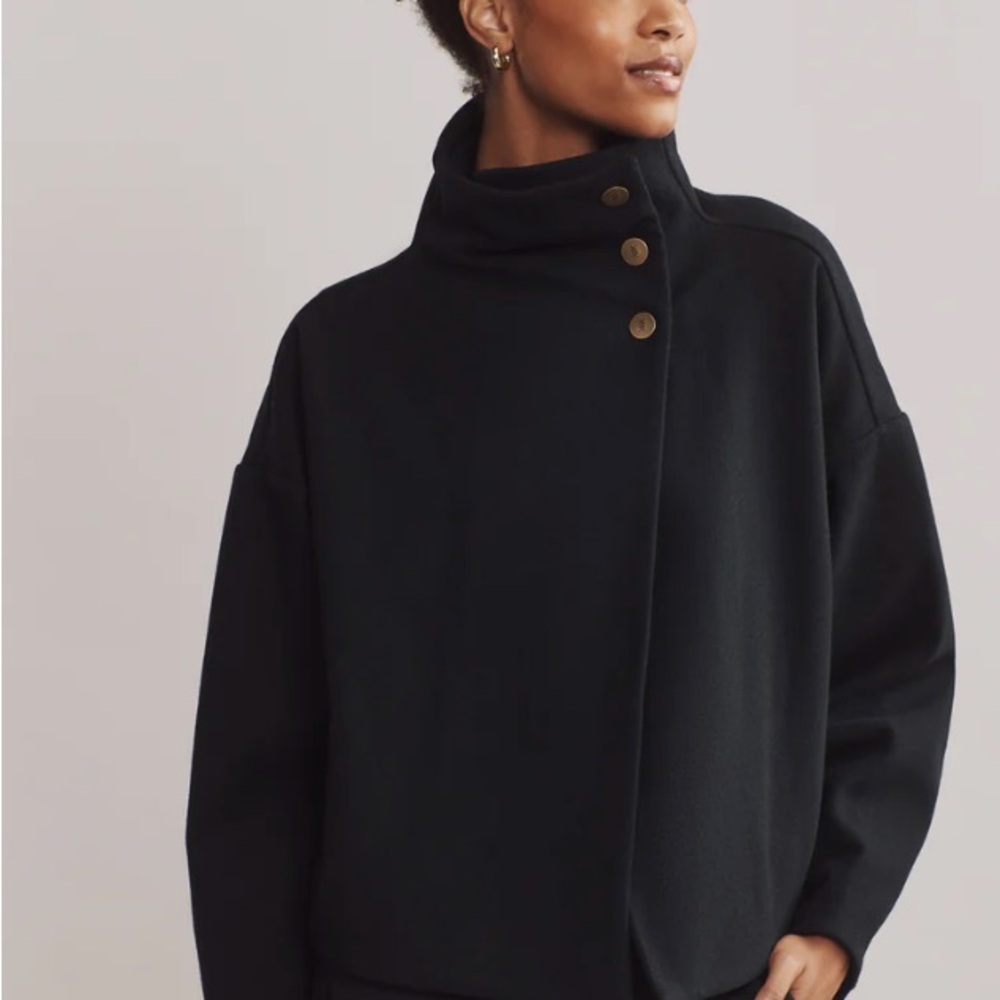 Rhone Cocoon Crop Jacket Black Size XS NWOT